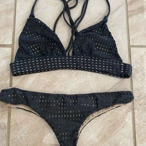 Acacia Black Mesh Bikini